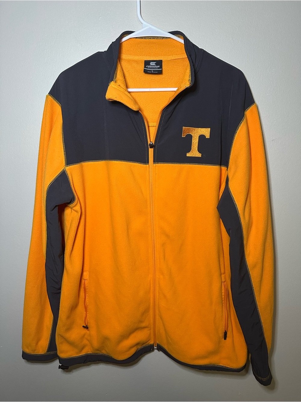 Tennessee Volunteers Colosseum Full Zip Jacket Men’s Large Orange Black